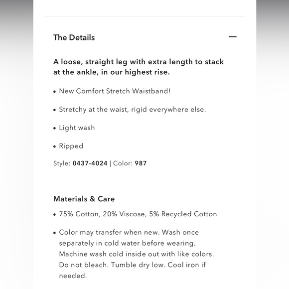 NWT American Eagle Baggy Straight Jeans - Picture 9 of 10